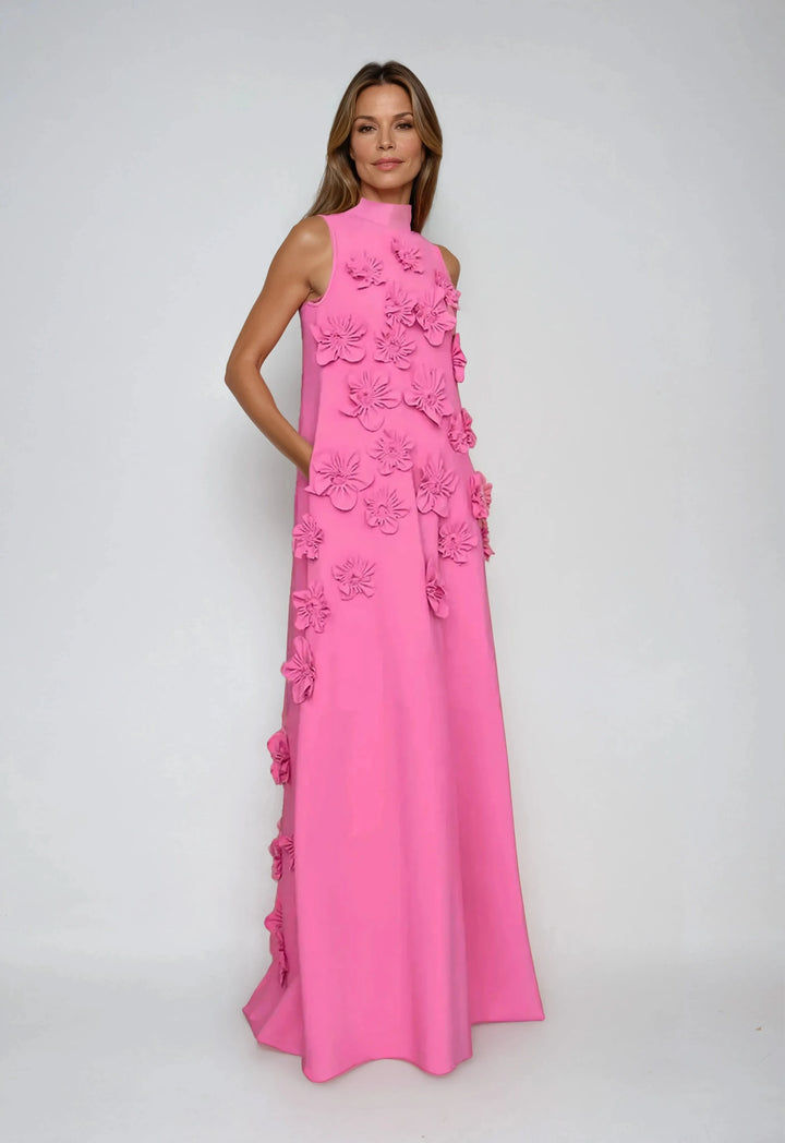 Vestito Lungo Rosa da Cerimonia