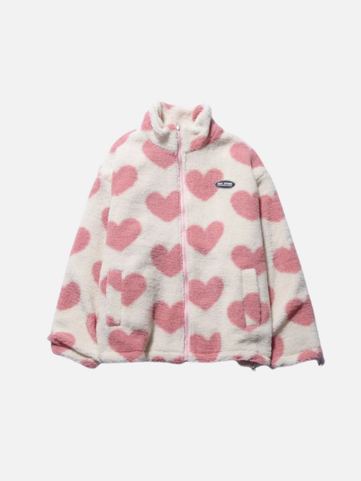 Cappotto Reversibile a Cuori