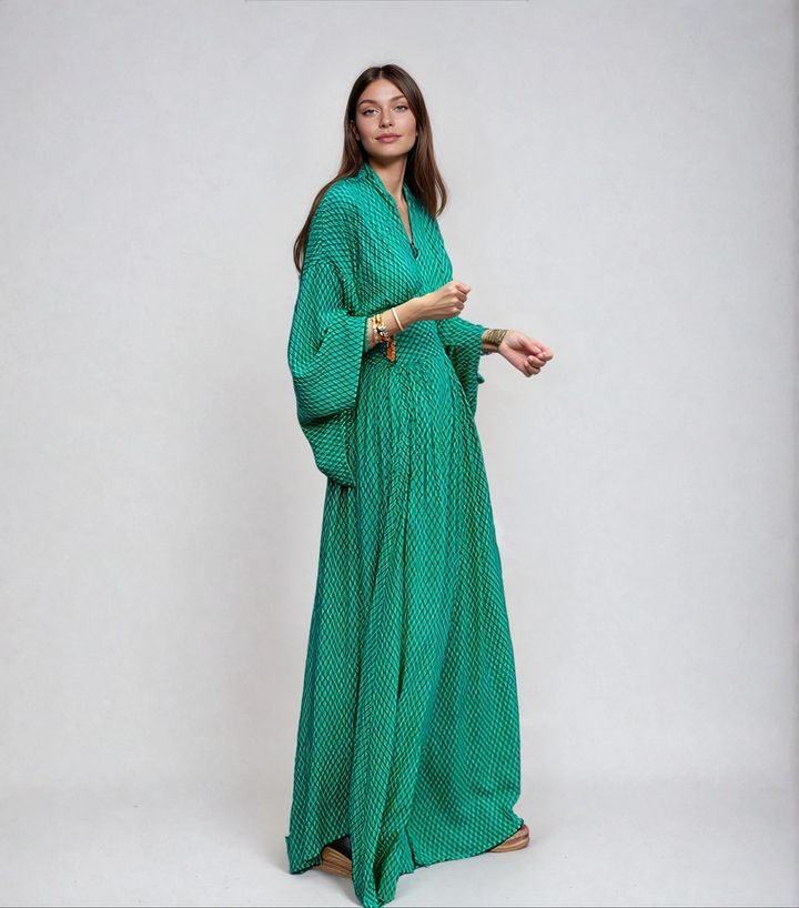 Vestito Lungo Stile Kimono