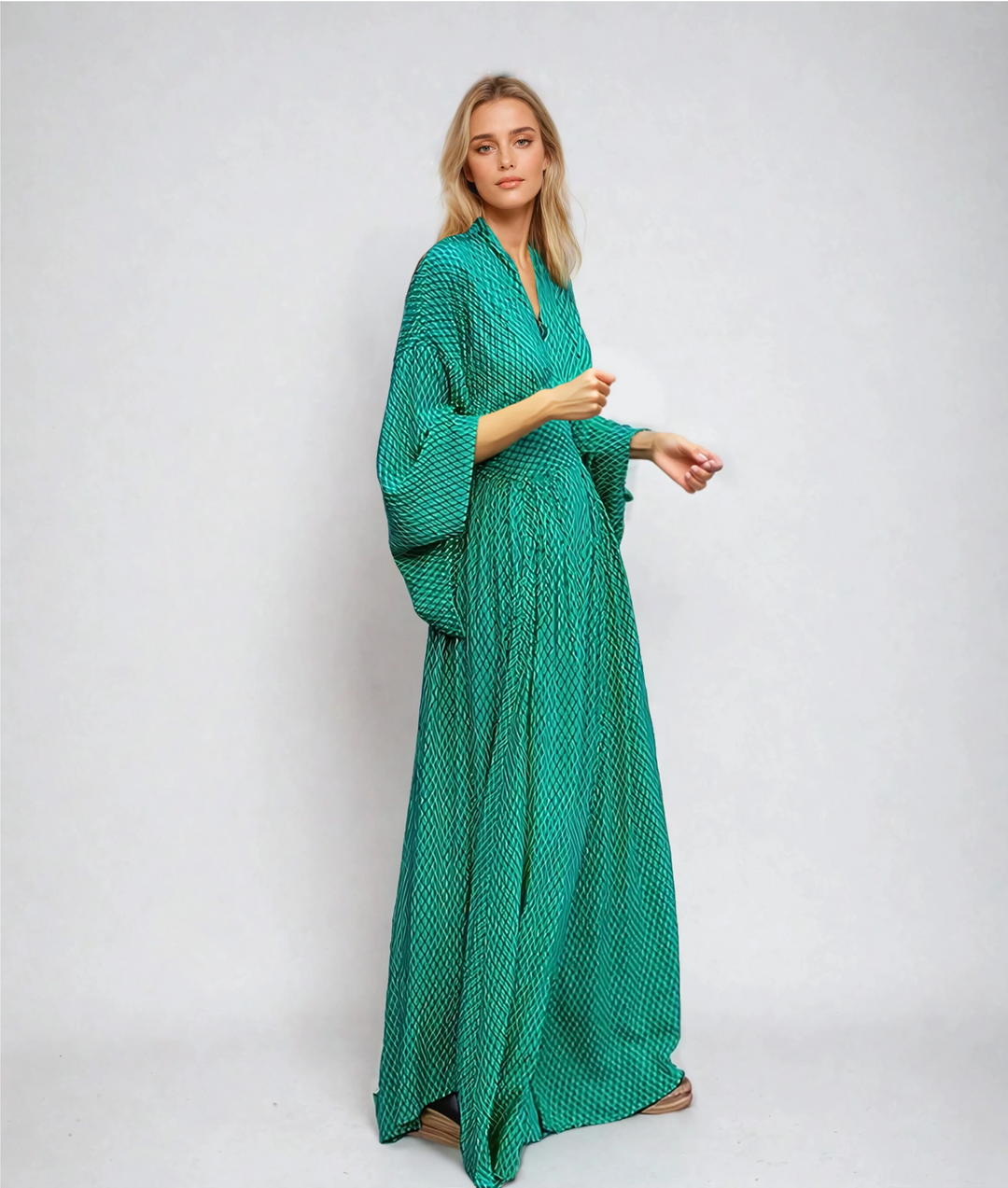 Vestito Lungo Stile Kimono