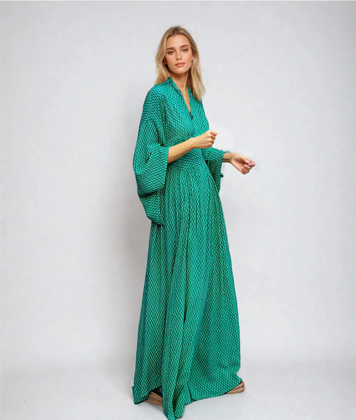 Vestito Lungo Stile Kimono