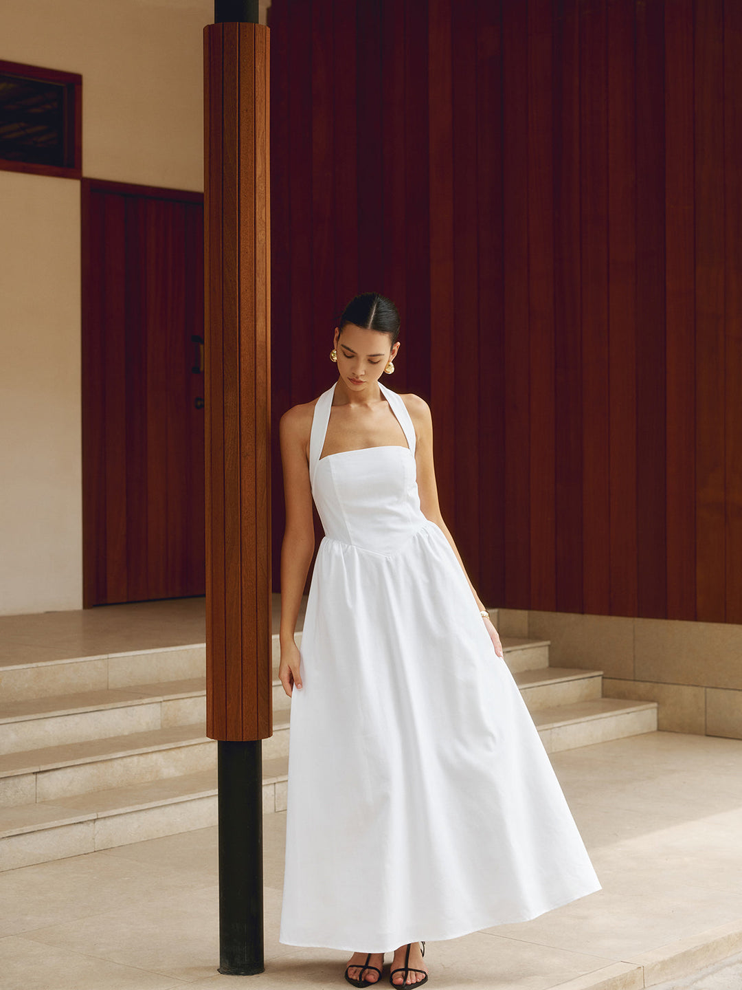 Abito Lungo Elegante Halter