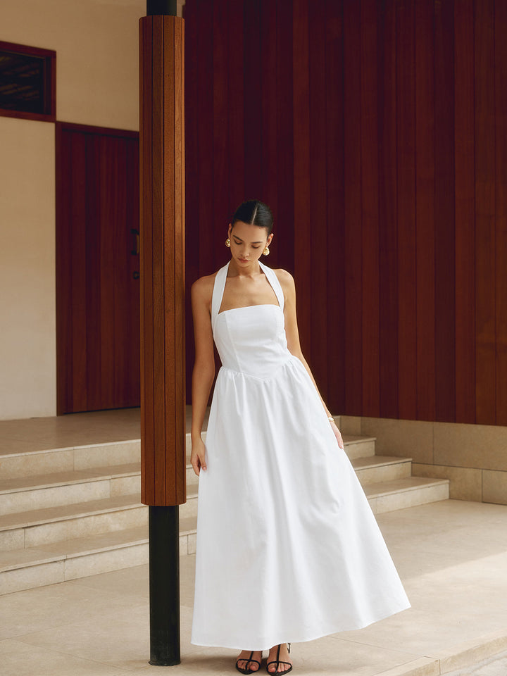 Abito Lungo Elegante Halter