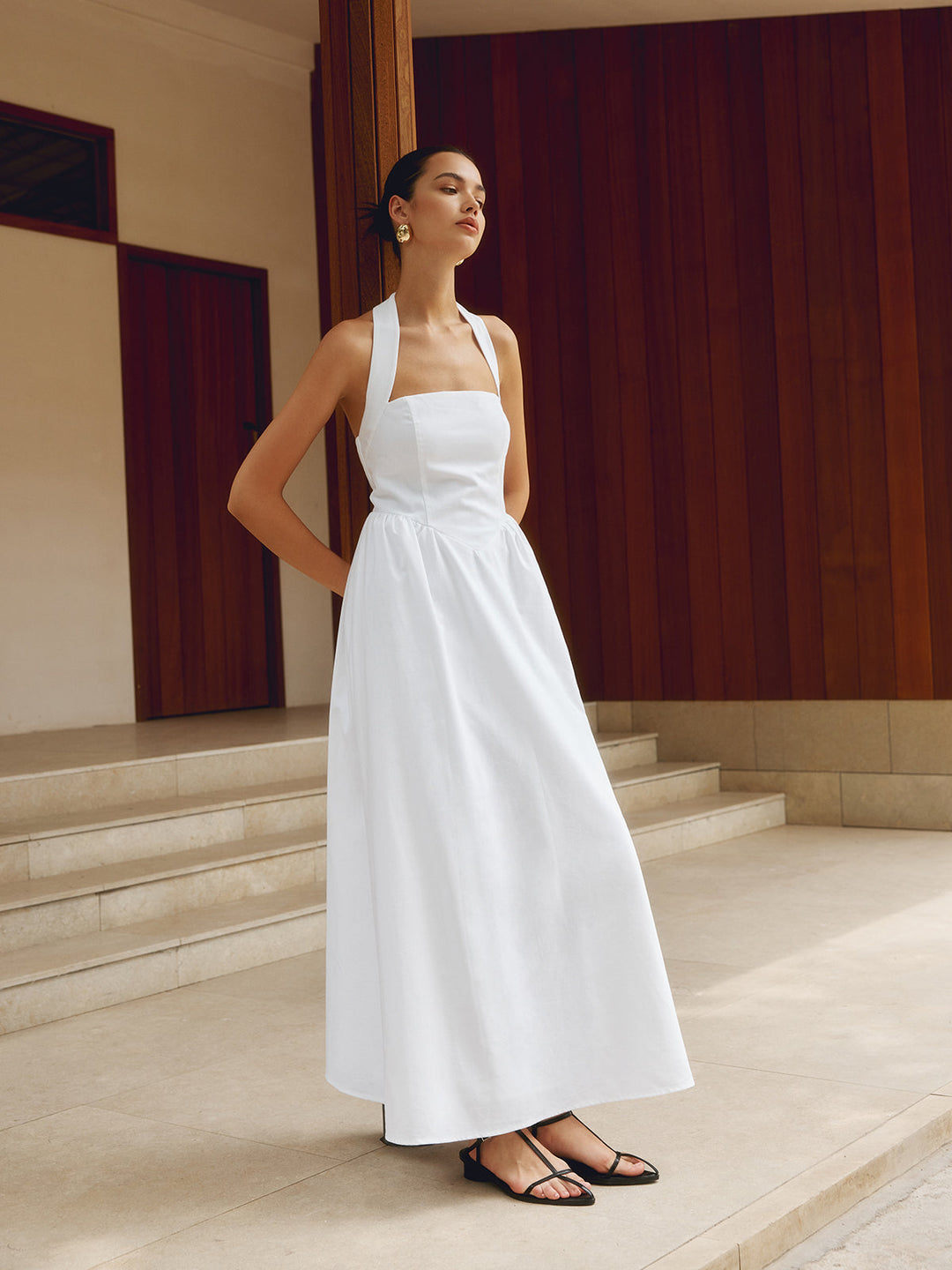 Abito Lungo Elegante Halter
