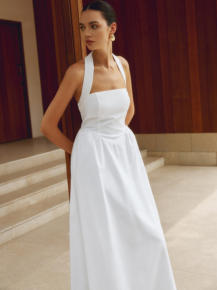 Abito Lungo Elegante Halter