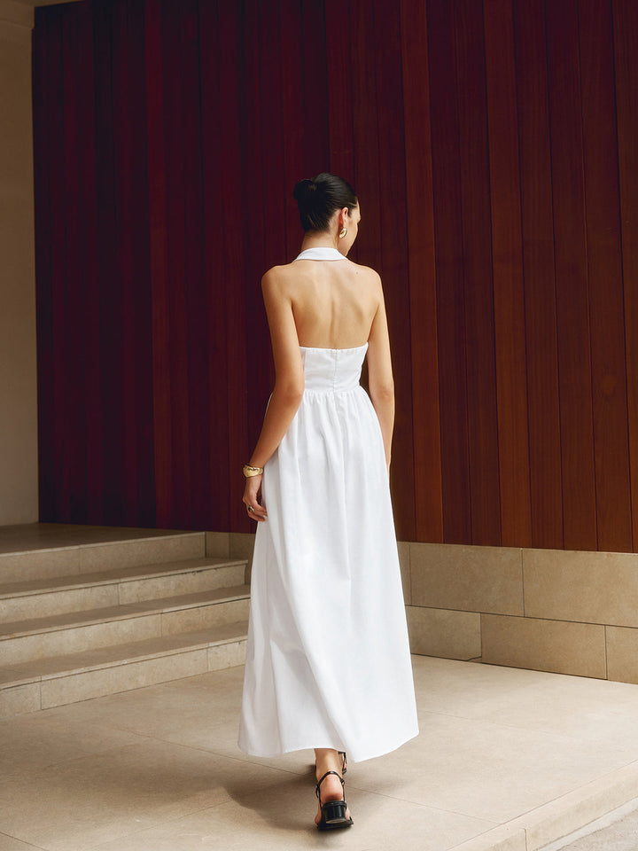Abito Lungo Elegante Halter