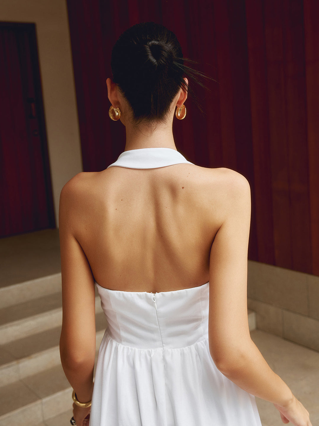Abito Lungo Elegante Halter