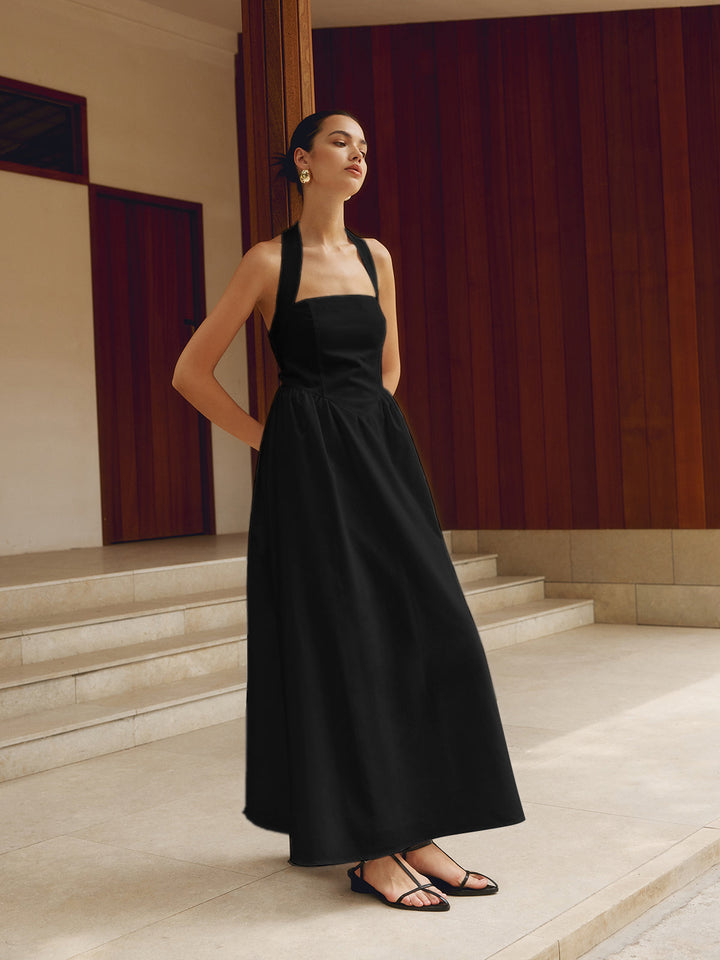 Abito Lungo Elegante Halter
