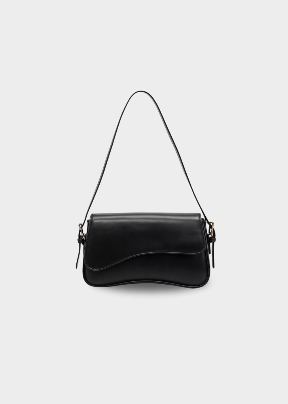 Borsa a Spalla con Patta Curvata