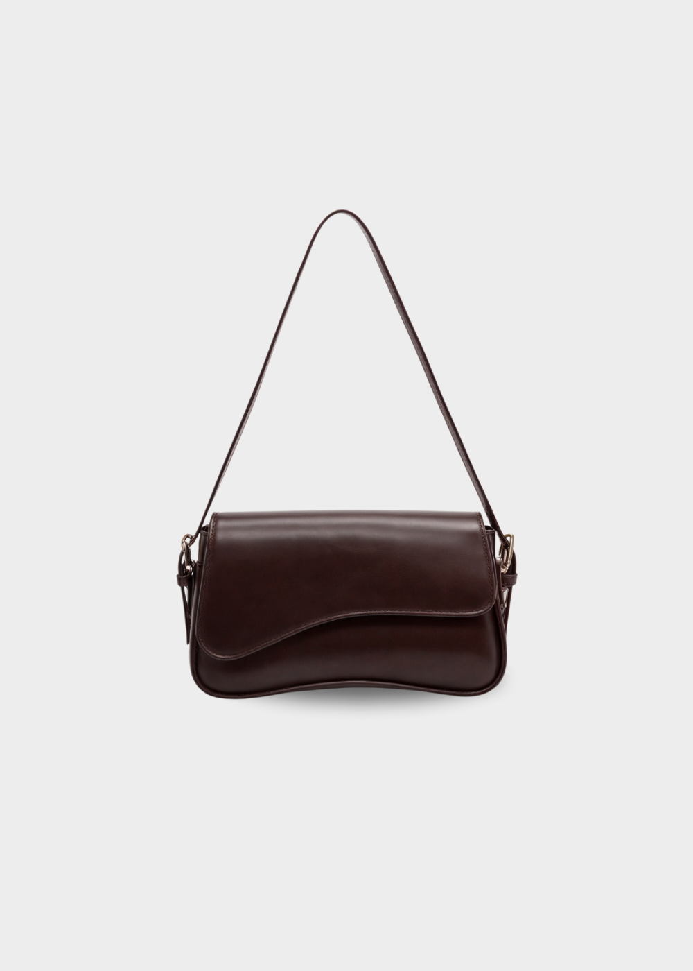 Borsa a Spalla con Patta Curvata