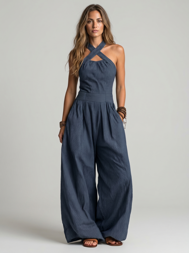 Completo Elegante con Scollo Incrociato