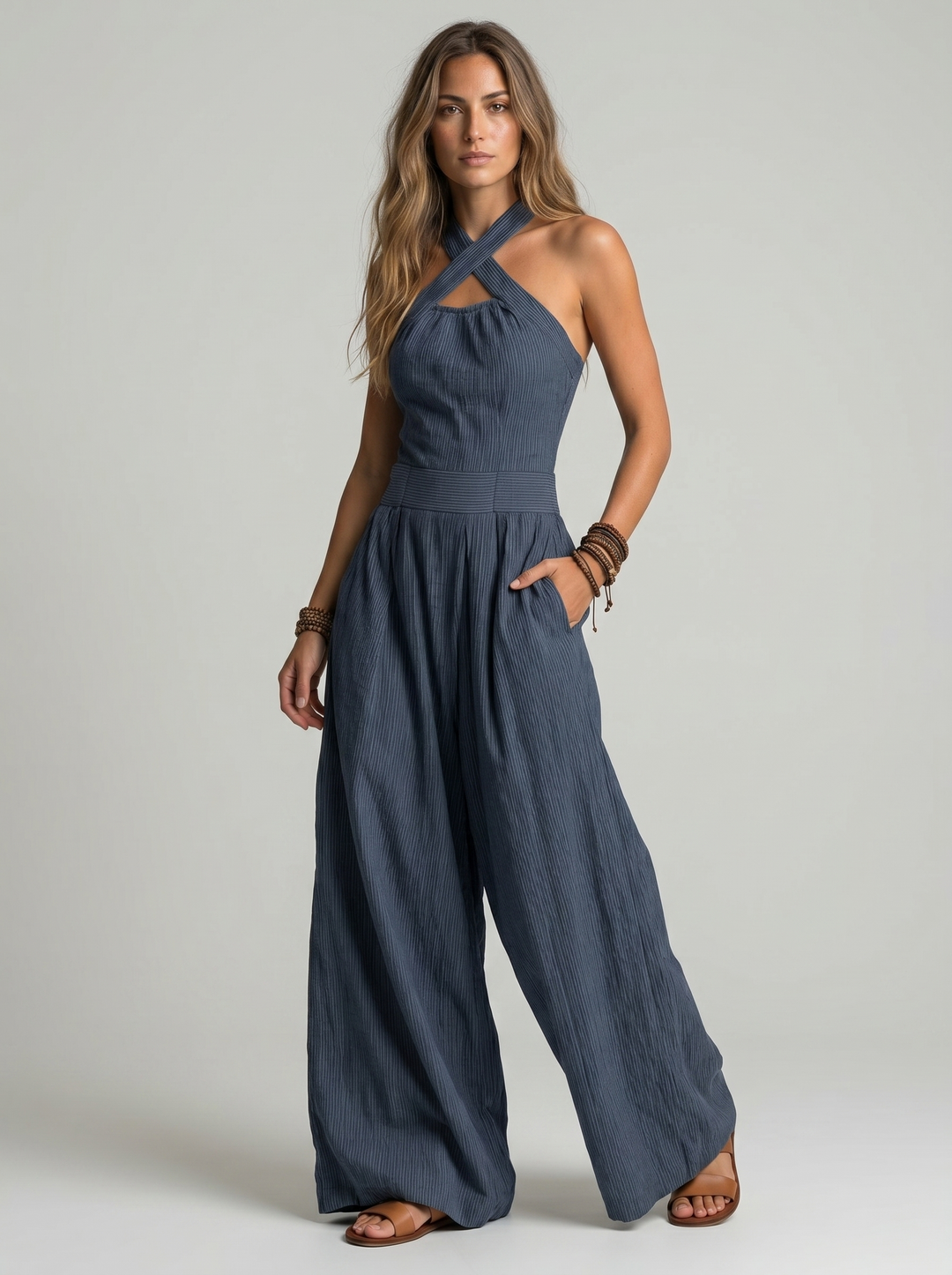 Completo Elegante con Scollo Incrociato