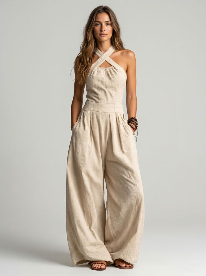 Completo Elegante con Scollo Incrociato