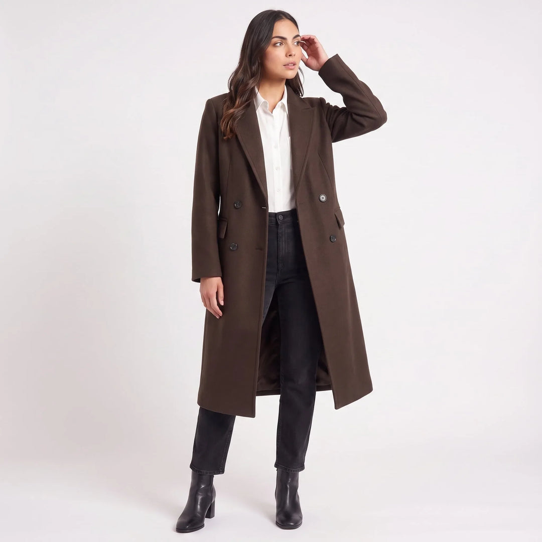 Cappotto Lungo dal Taglio Dritto