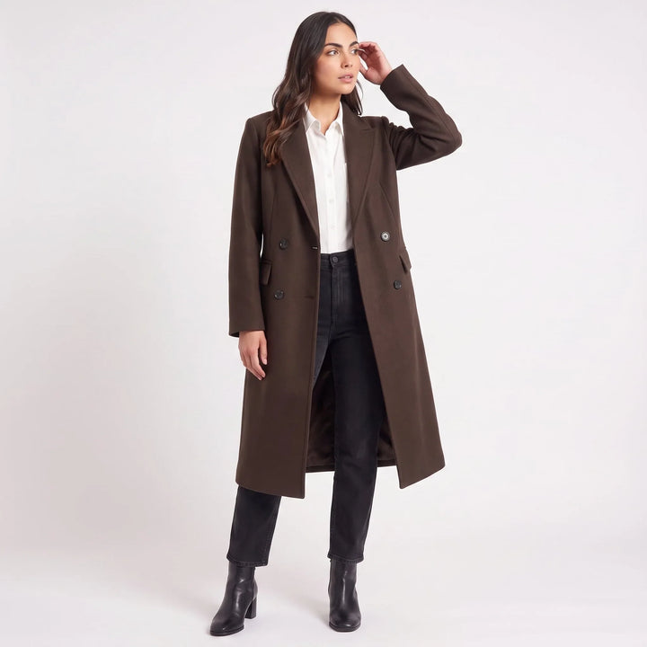Cappotto Lungo dal Taglio Dritto