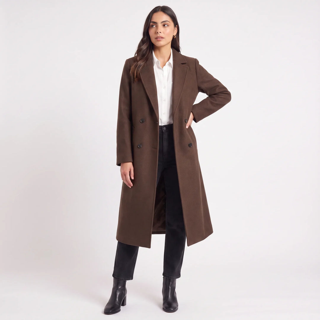 Cappotto Lungo dal Taglio Dritto