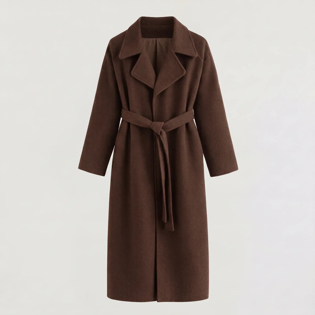 Cappotto Avvolgente con Cintura