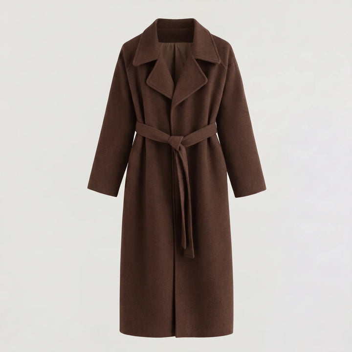 Cappotto Avvolgente con Cintura