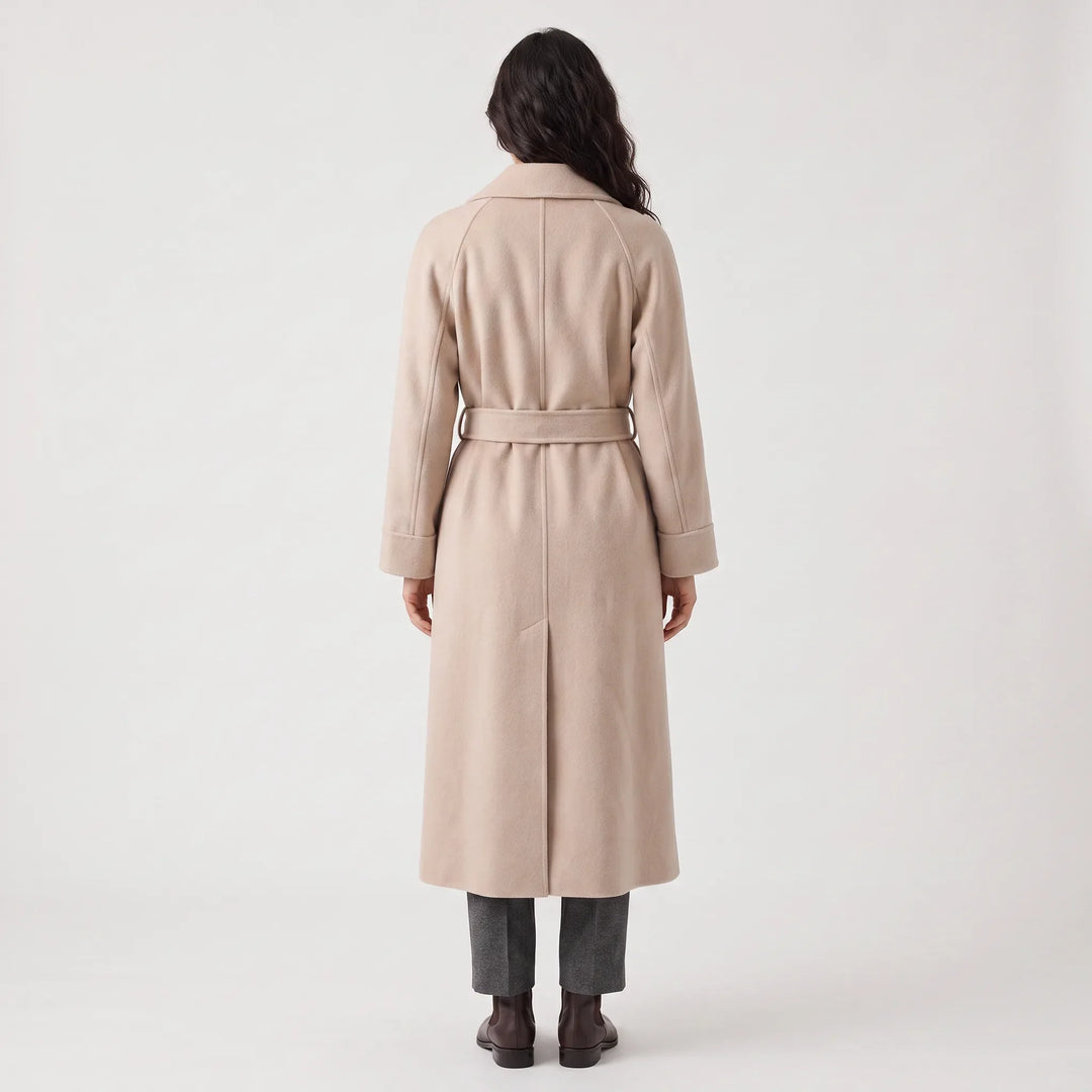 Cappotto Avvolgente con Cintura