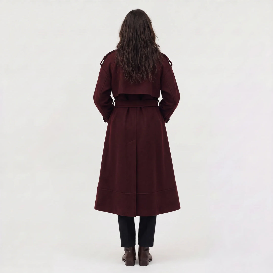 Cappotto Stile Trench con Cintura