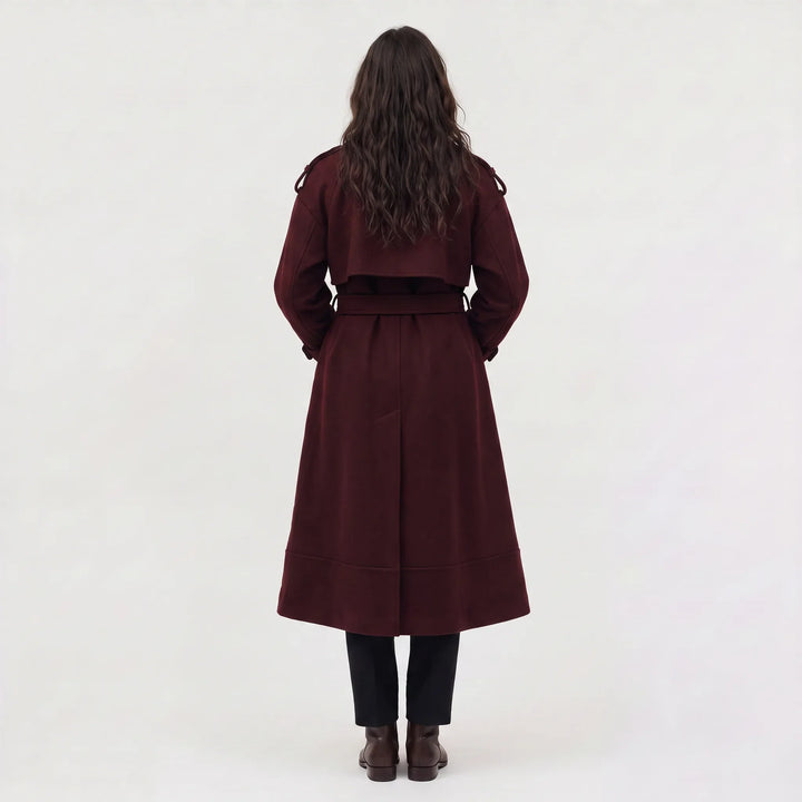 Cappotto Stile Trench con Cintura