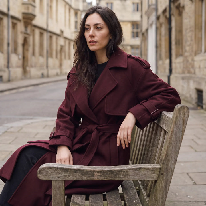 Cappotto Stile Trench con Cintura