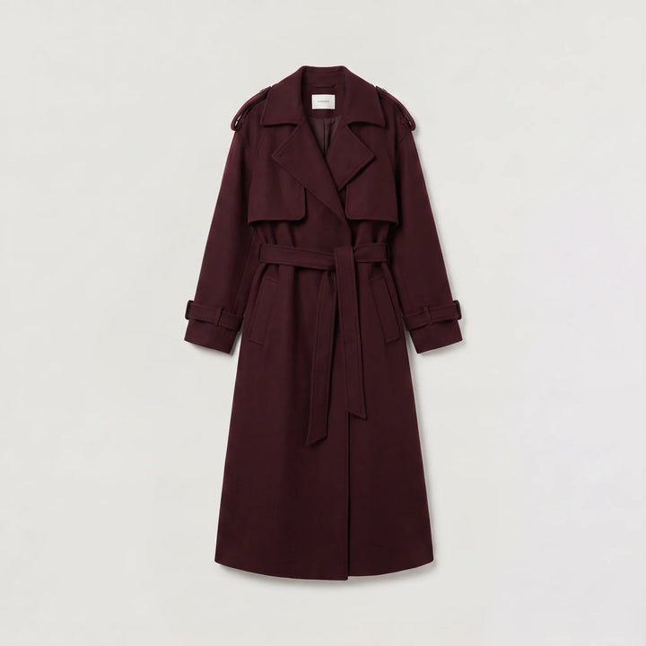 Cappotto Stile Trench con Cintura