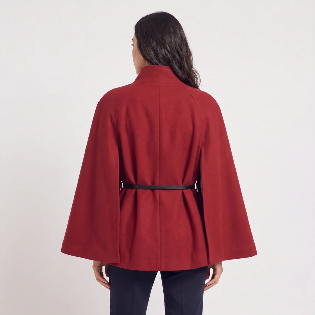 Cappotto a Mantella con Cintura