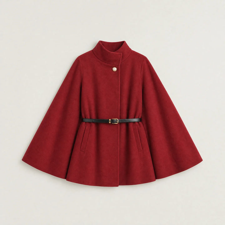 Cappotto a Mantella con Cintura