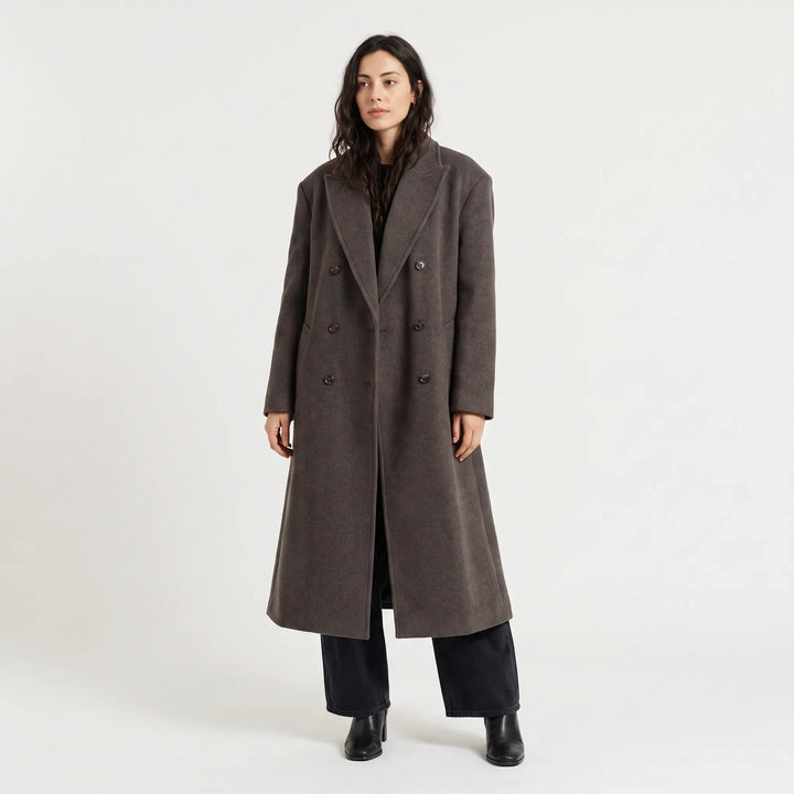Cappotto Ampio a Doppio Petto