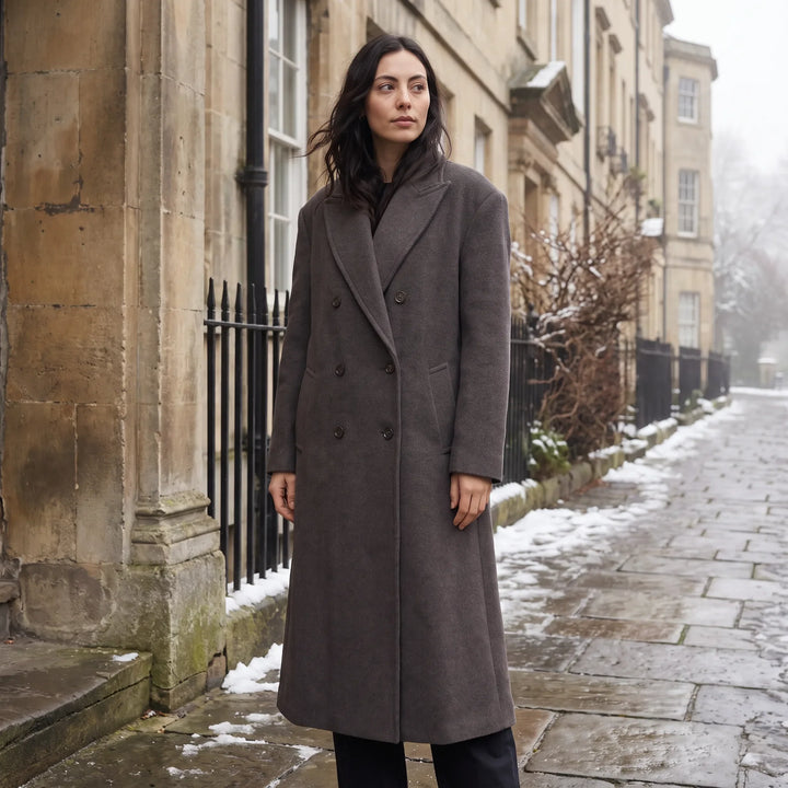 Cappotto Ampio a Doppio Petto