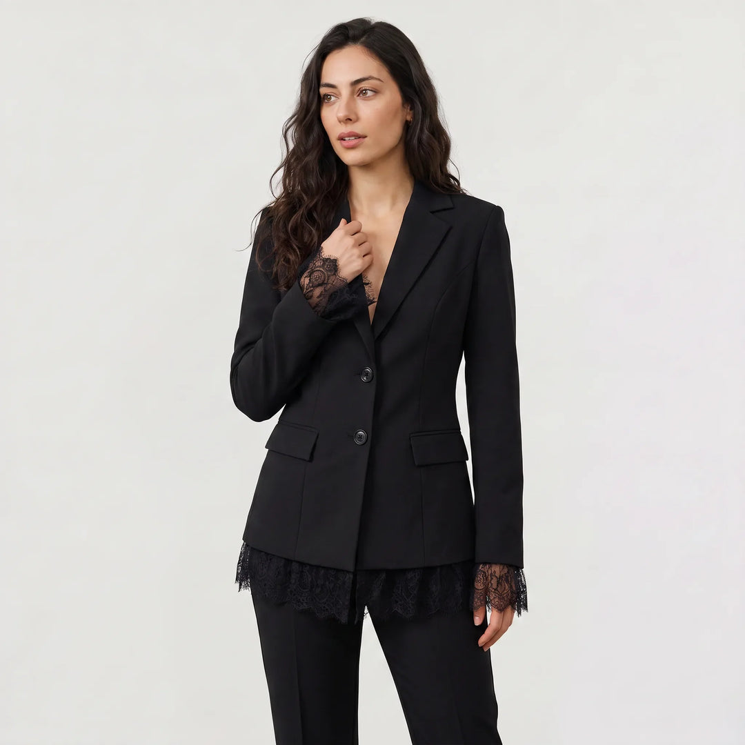 Giacca Sartoriale con Bordo Decorato