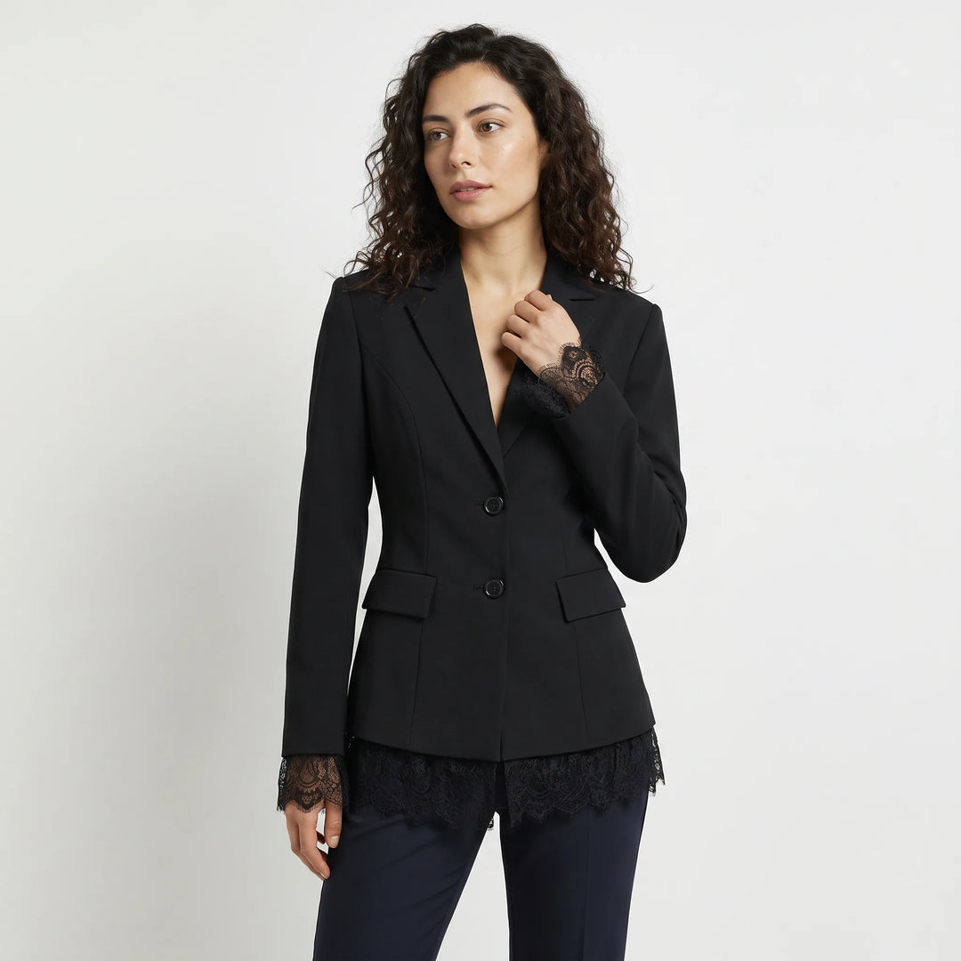 Giacca Sartoriale con Bordo Decorato