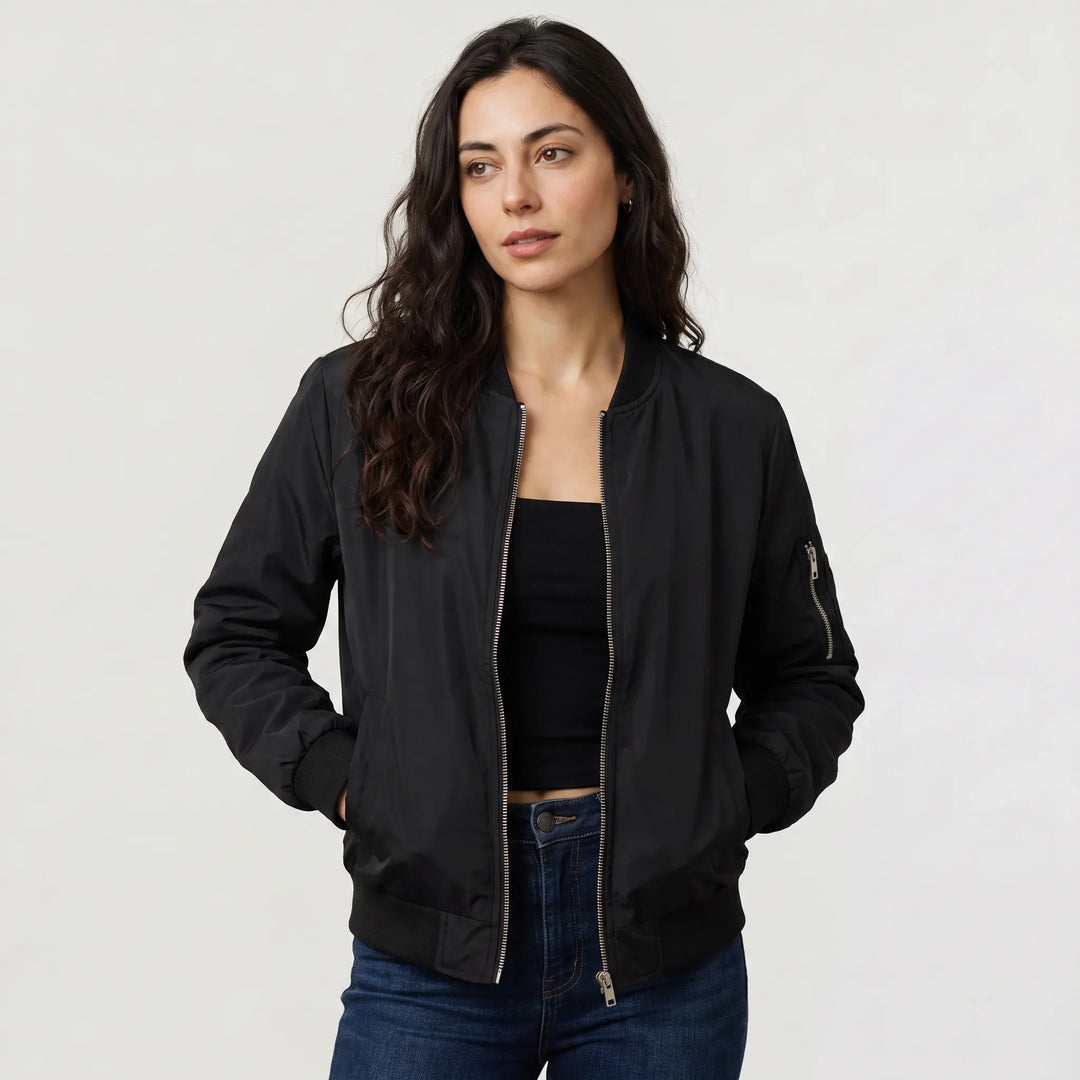 Giacca Stile College con Zip