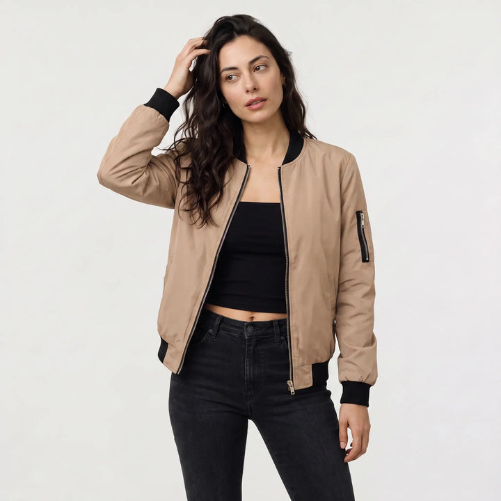 Giacca Stile College con Zip