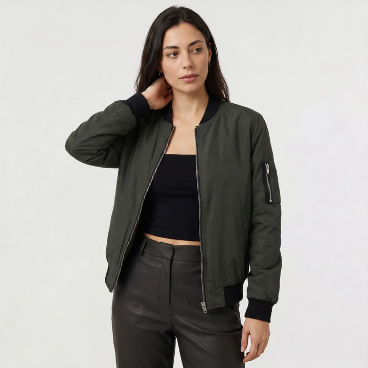 Giacca Stile College con Zip