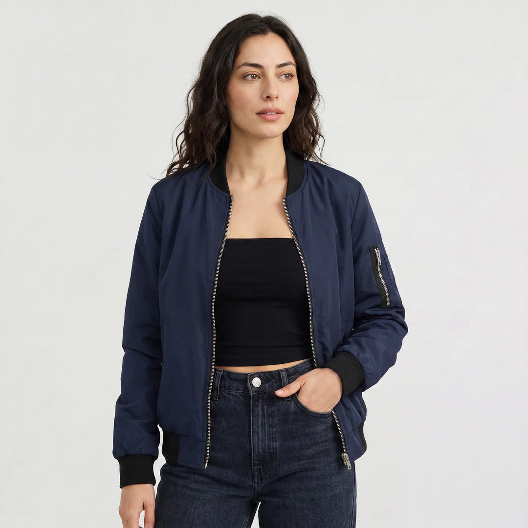 Giacca Stile College con Zip