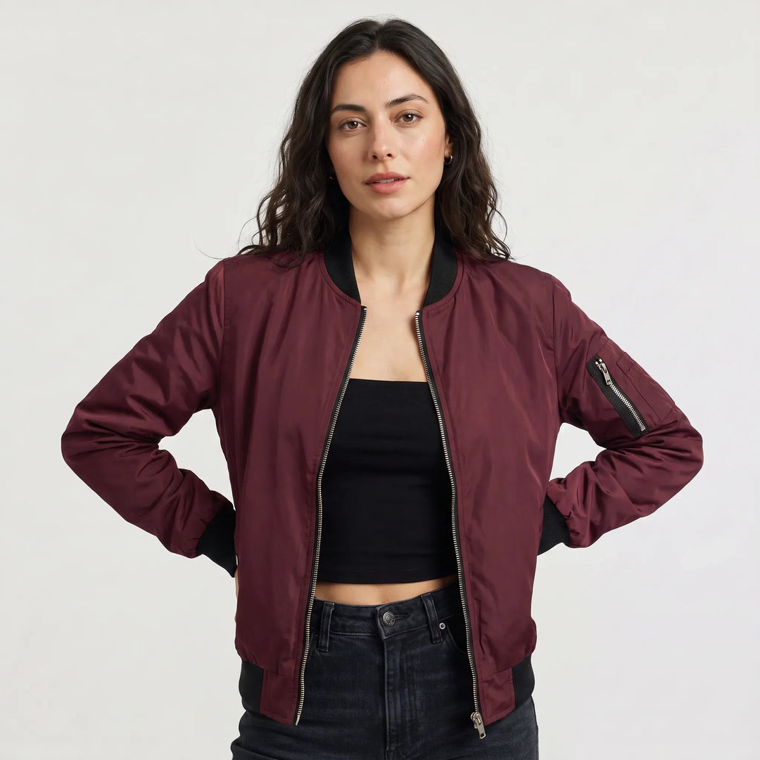 Giacca Stile College con Zip