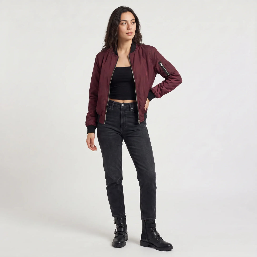 Giacca Stile College con Zip