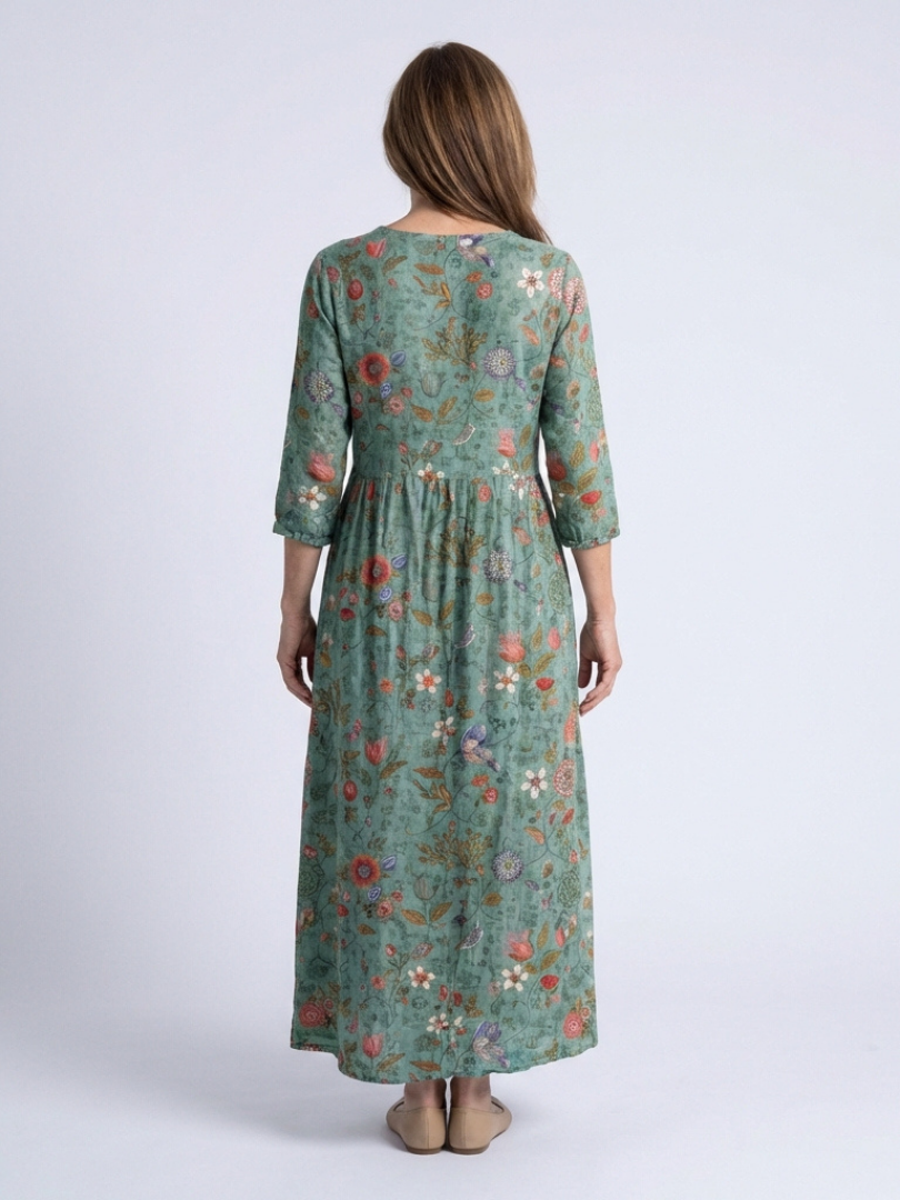 Vestito Maxi a Fantasia Floreale