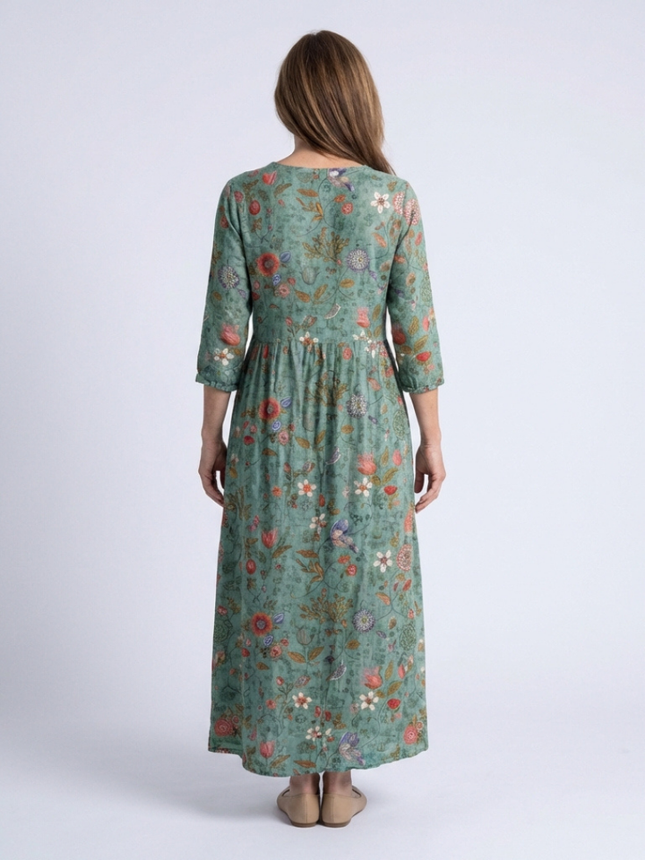 Vestito Maxi a Fantasia Floreale