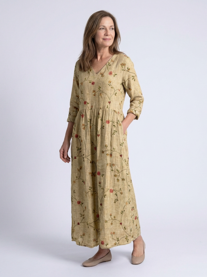 Vestito Maxi a Fantasia Floreale