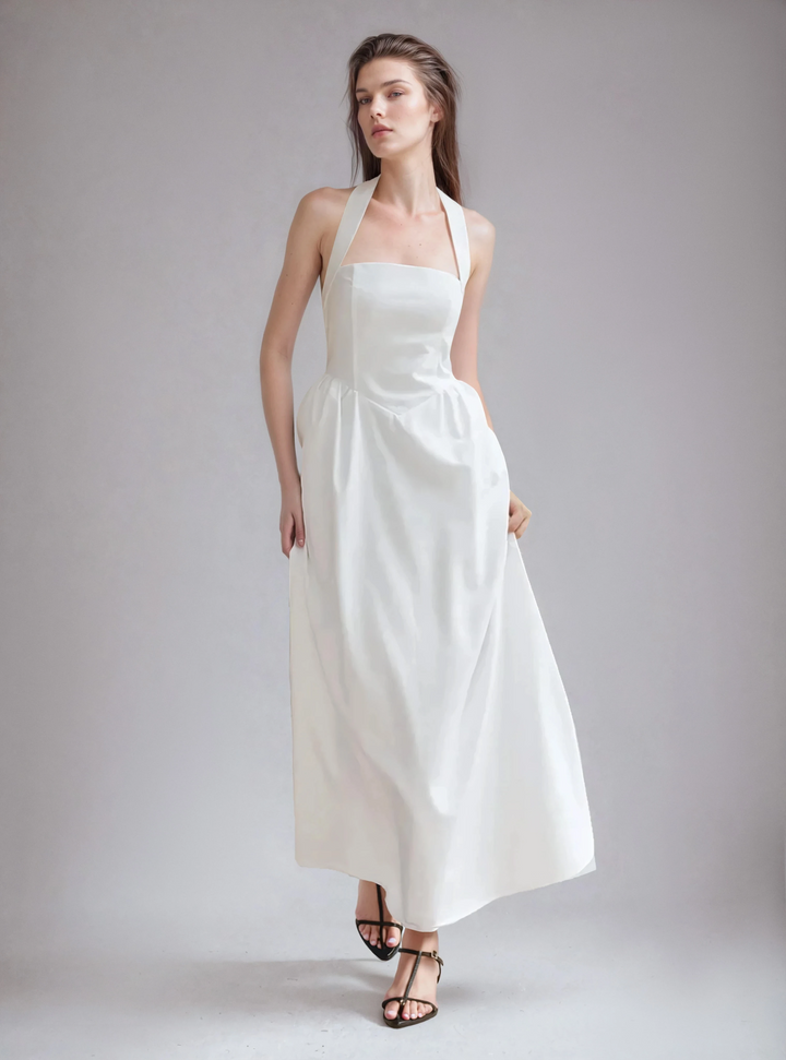 Abito Lungo Elegante Halter