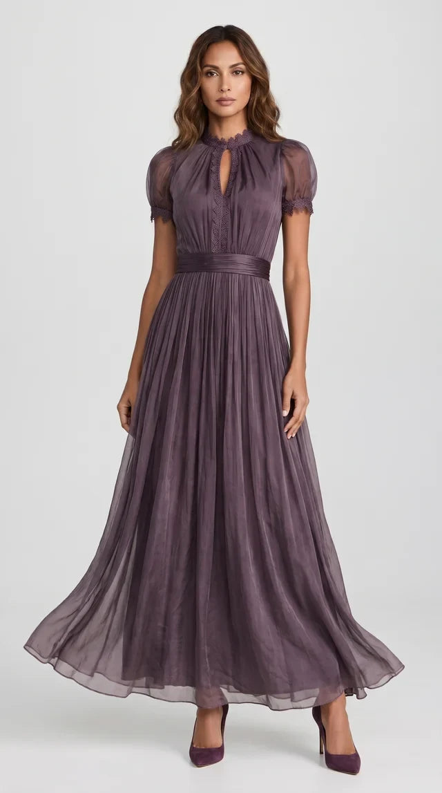 Abito Lungo Viola da Cerimonia