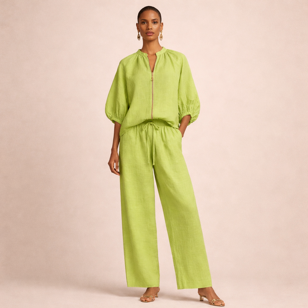 Completo con Blusa a Cerniera