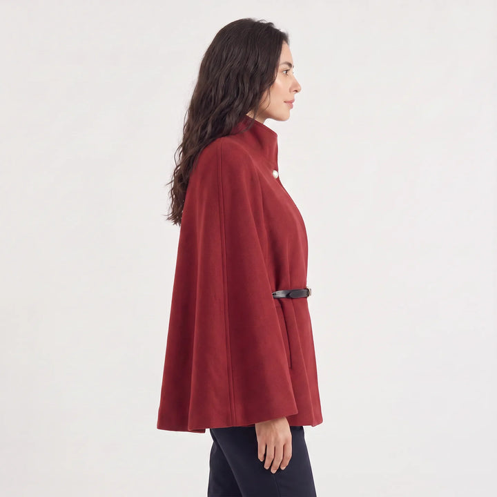 Cappotto a Mantella con Cintura