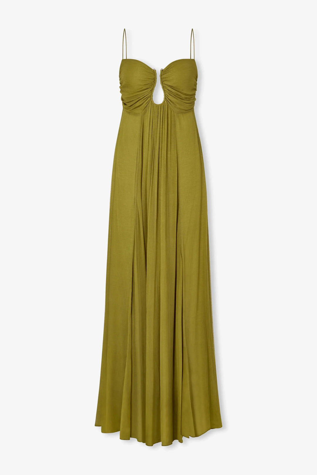 Abito Lungo Verde Stile Impero