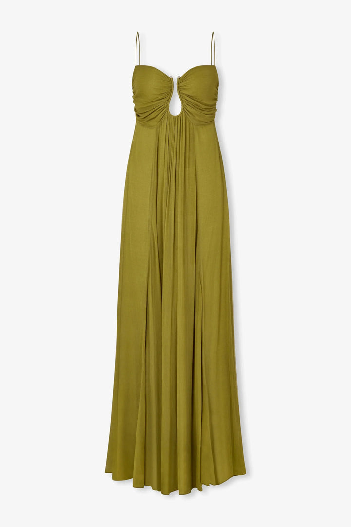 Abito Lungo Verde Stile Impero