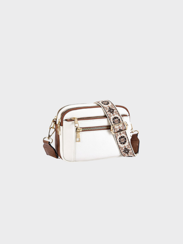 Borsa a Tracolla con Fascia Decorata