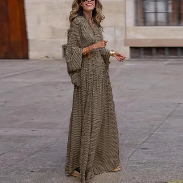 Vestito Lungo Stile Kimono